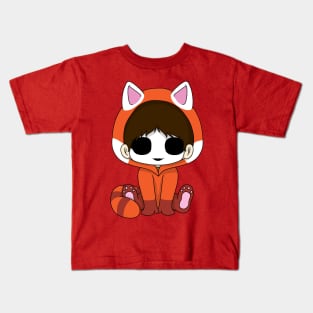 creepypasta red panda (masky) Kids T-Shirt